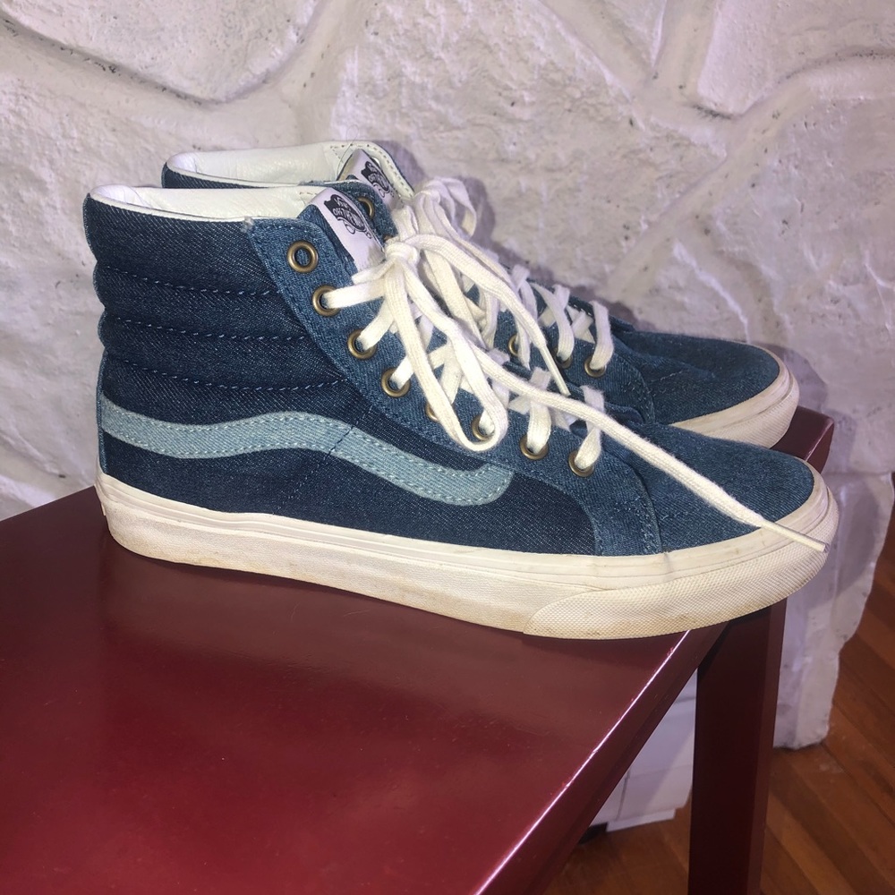 Women’s Denim Vans High-Top